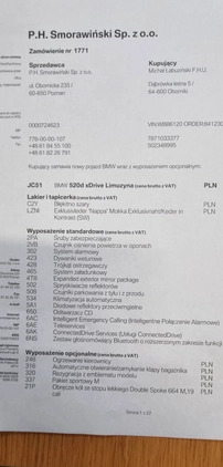 BMW Seria 5 cena 107000 przebieg: 142000, rok produkcji 2017 z Oborniki małe 37